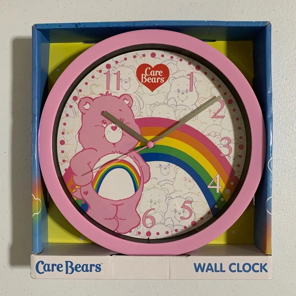 Care Bears Accutime Analog Wall Clock-New in Box